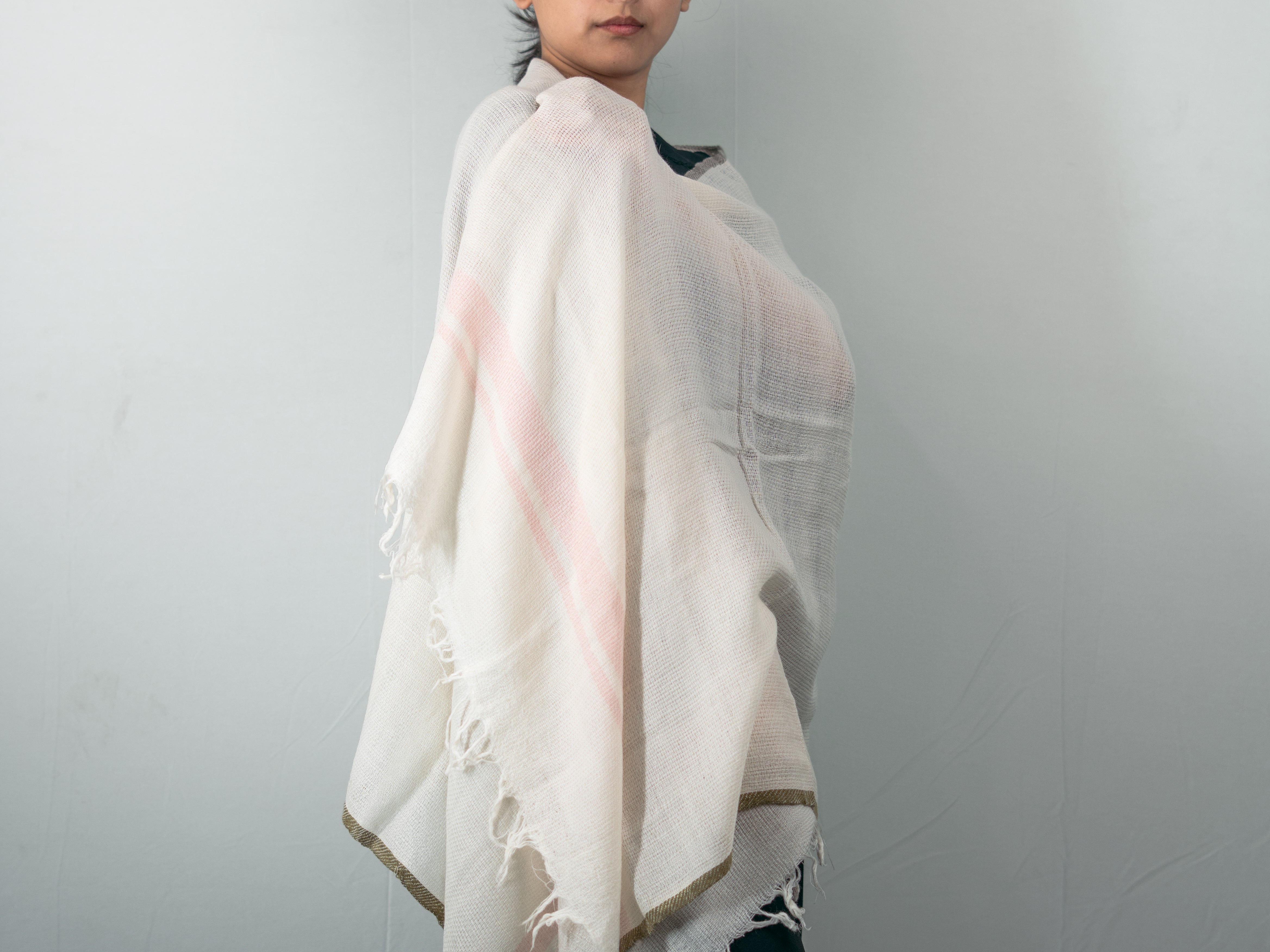 Ri bong Stole | Ribong Fishnet Stripes