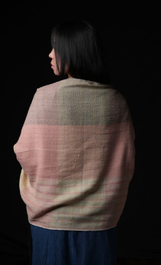 Ri Bong Small Diamond Stole - Eupatorium