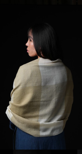 Ri Bong Double Twill Stole - Onion Skin