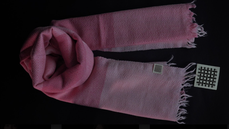 Ri Bong Double Twill Stole - Sappan Wood