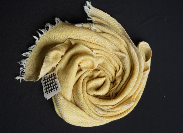 Ri Bong Wave Stole - Turmeric