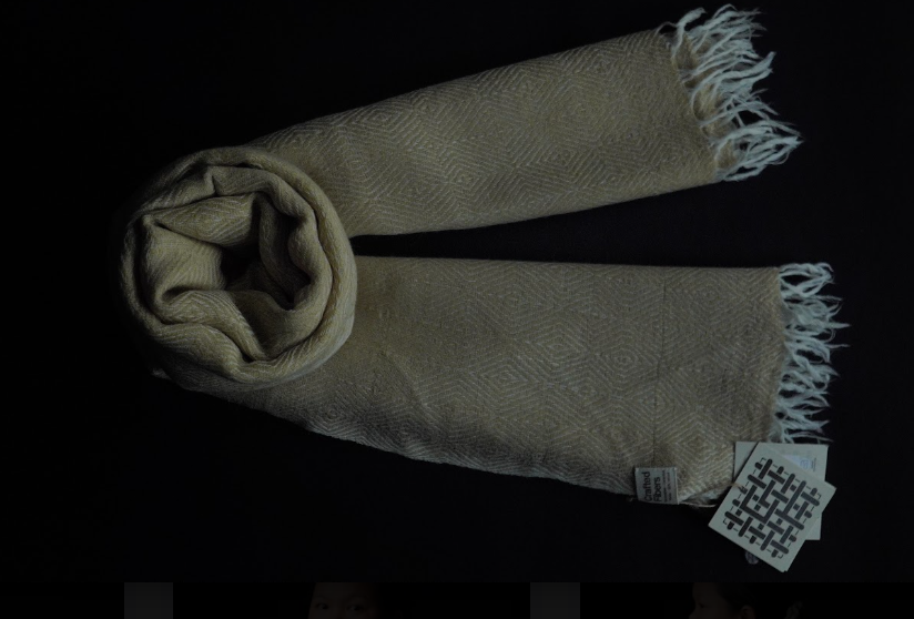 Ri Bong Large Diamond Stole - Marigold