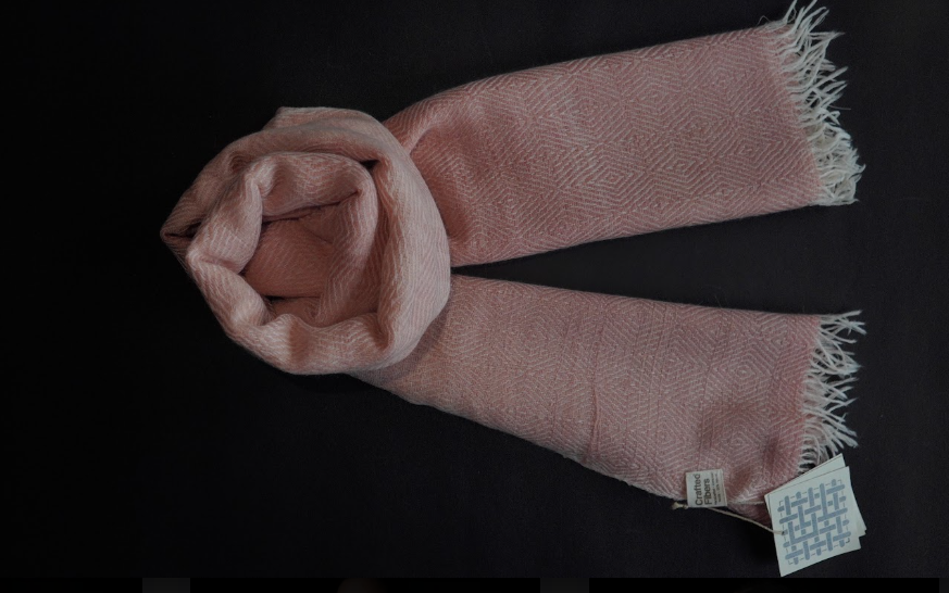 Ri Bong Large Diamond Stole - Madder