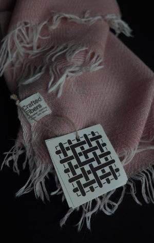 Ri Bong Large Diamond Stole - Madder