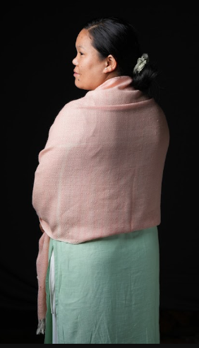 Ri Bong Large Diamond Stole - Madder