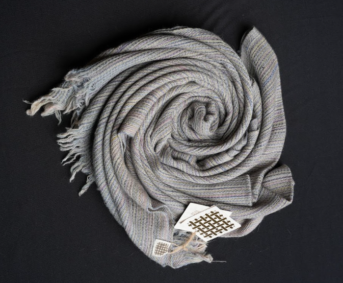 Ri Bong Fishnet Stole - Grey