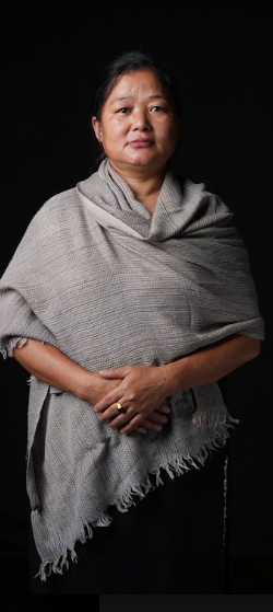 Ri Bong Fishnet Stole - Grey