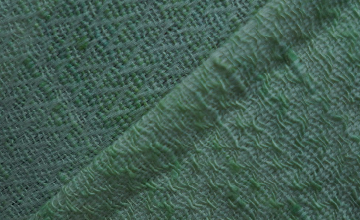 Dar Gos Chevron Plain Stole - Mulberry (Green)