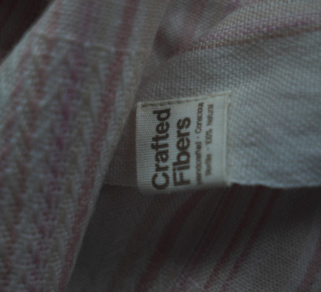 Ri Bong Chevron Stripe Stole - Mix Dyed (Madder)