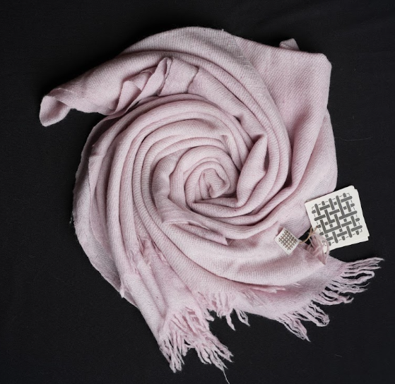 Ri Bong Plain Straight Twill Stole - Lac (purple)